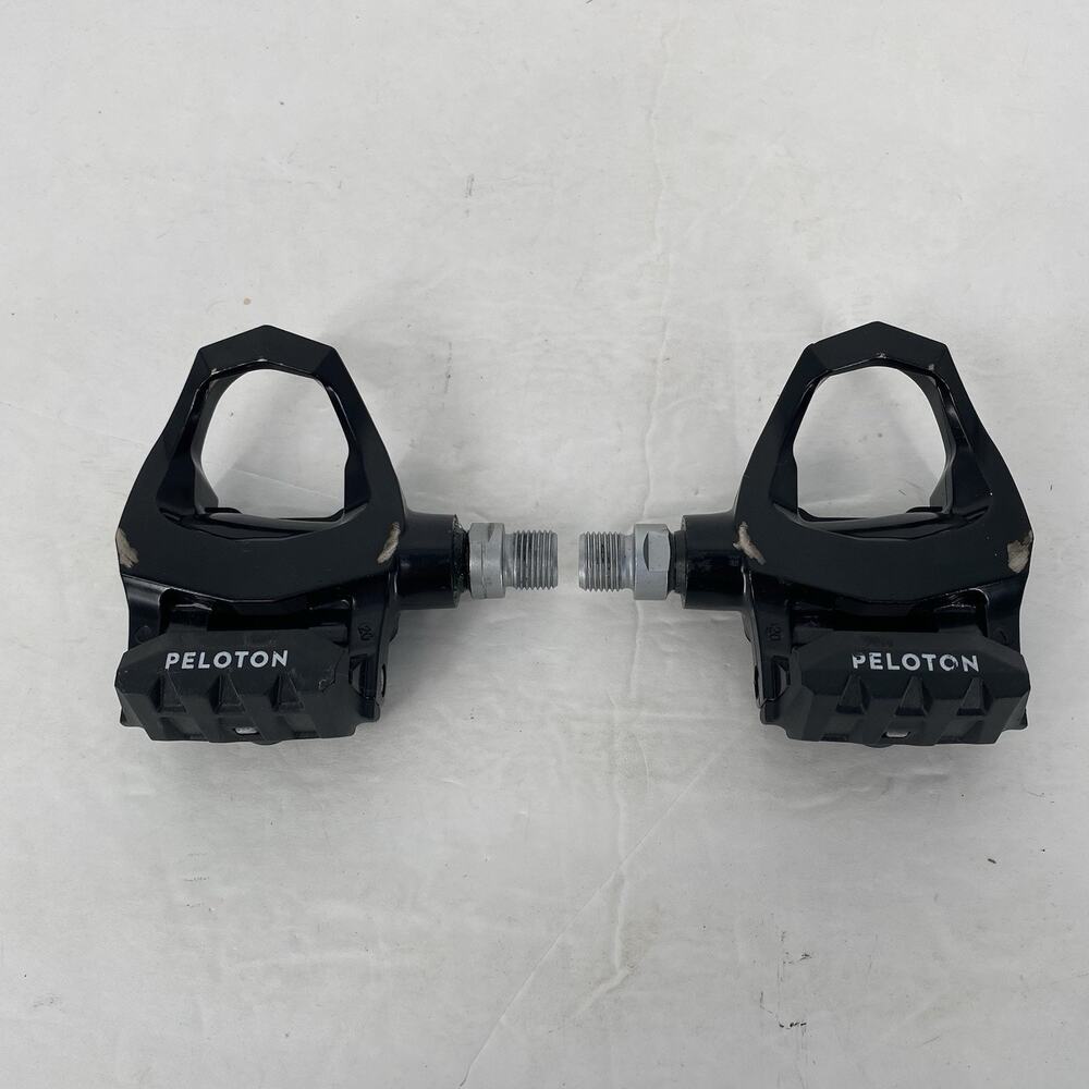 Peloton Look Delta Compatible Clipless Bike Pedals Pair Black Cycling